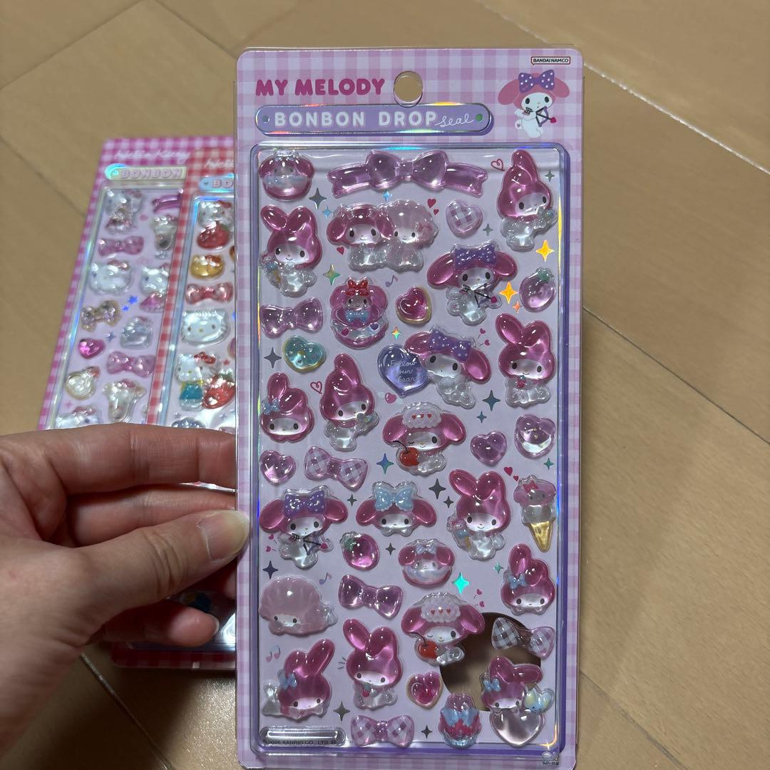 新品　ボンボンドロップシール　サンリオ　はぴだんぶい　コンプリート　8種