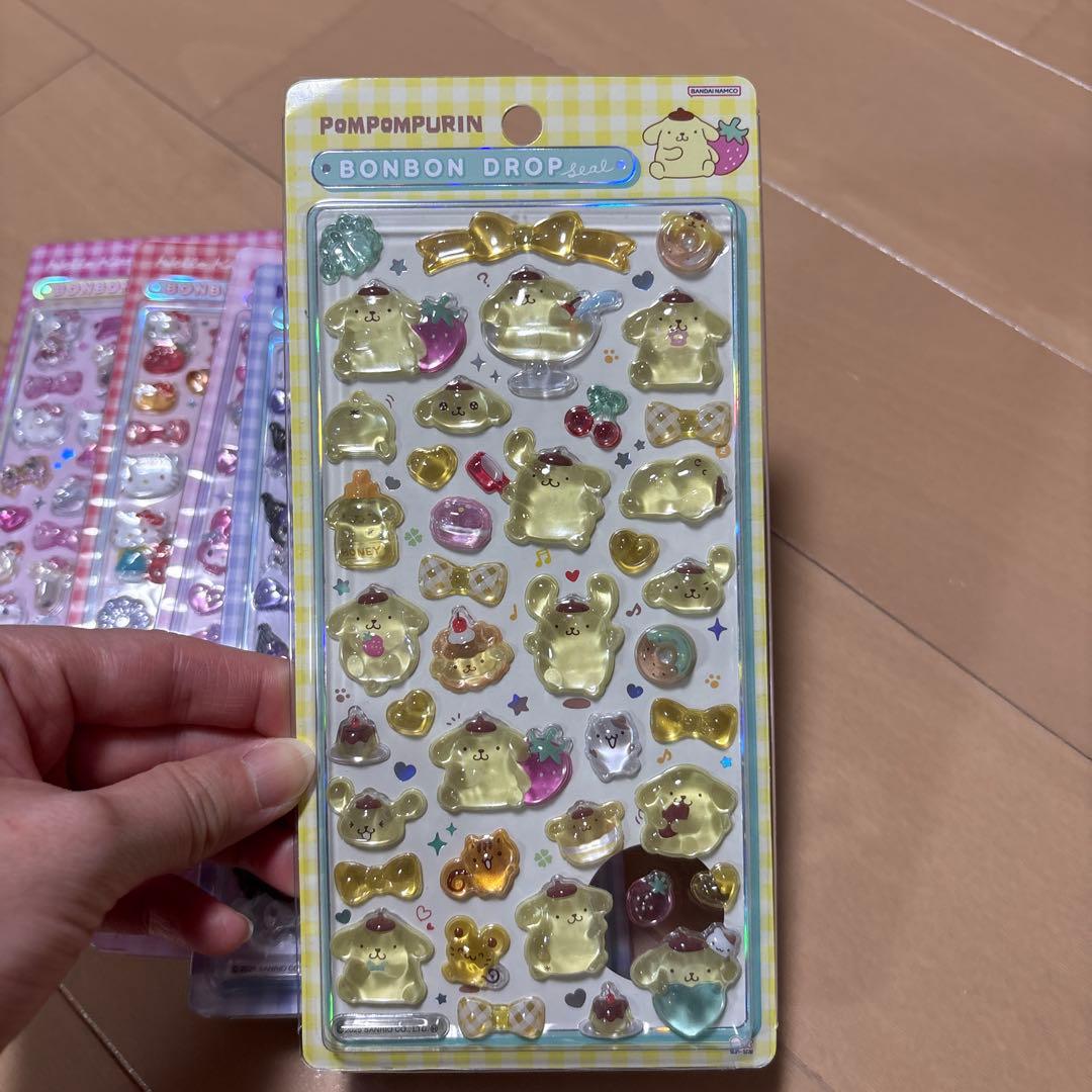 新品　ボンボンドロップシール　サンリオ　はぴだんぶい　コンプリート　8種