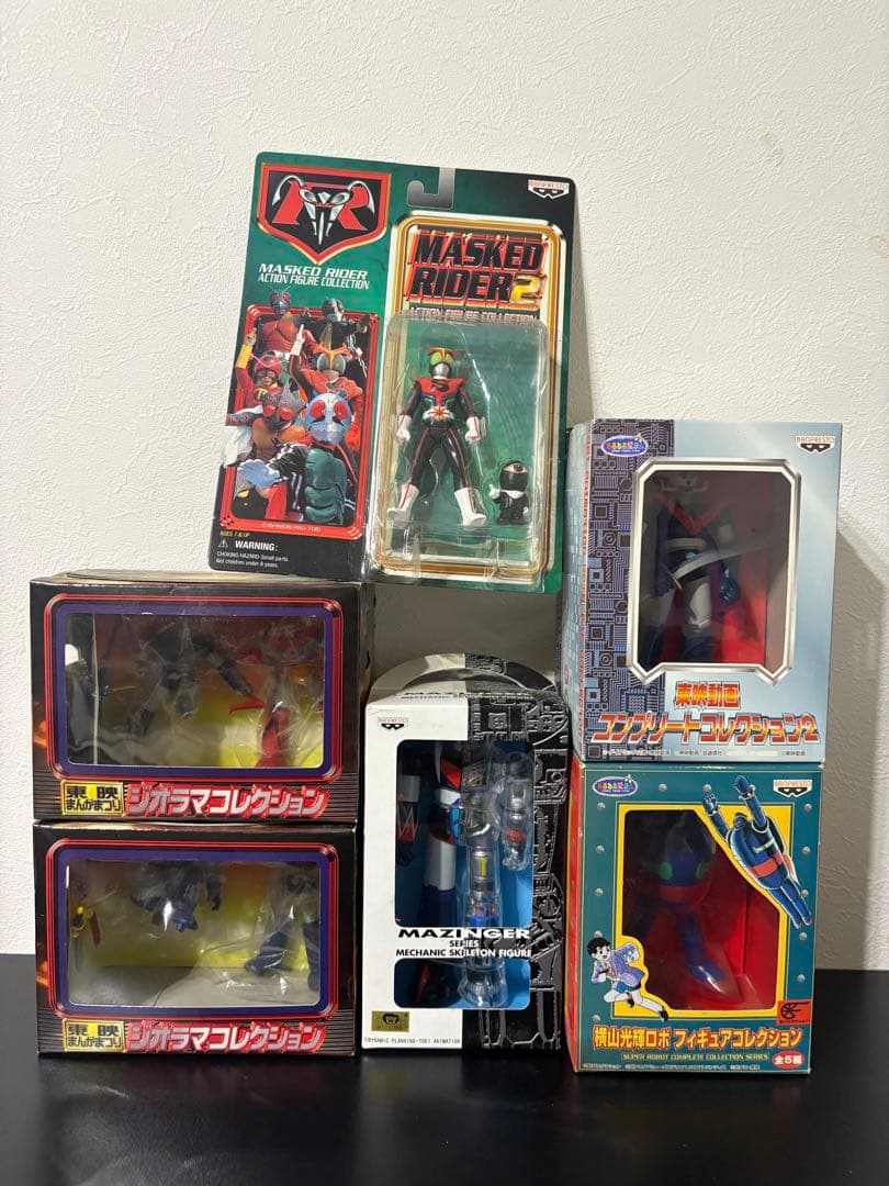 【未開封】昭和レトロ　マジンガー仮面ライダーまとめ売り　コレクション　フィギュア