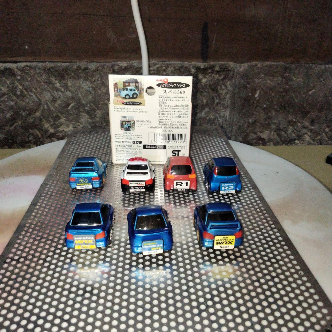 チョロQ　スバルインプレッサ　R1R2 360 8台セット