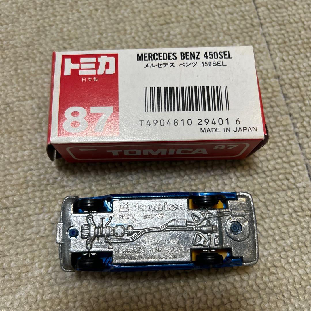 日本製トミカ赤箱 メルセデス・ベンツ 450SEL