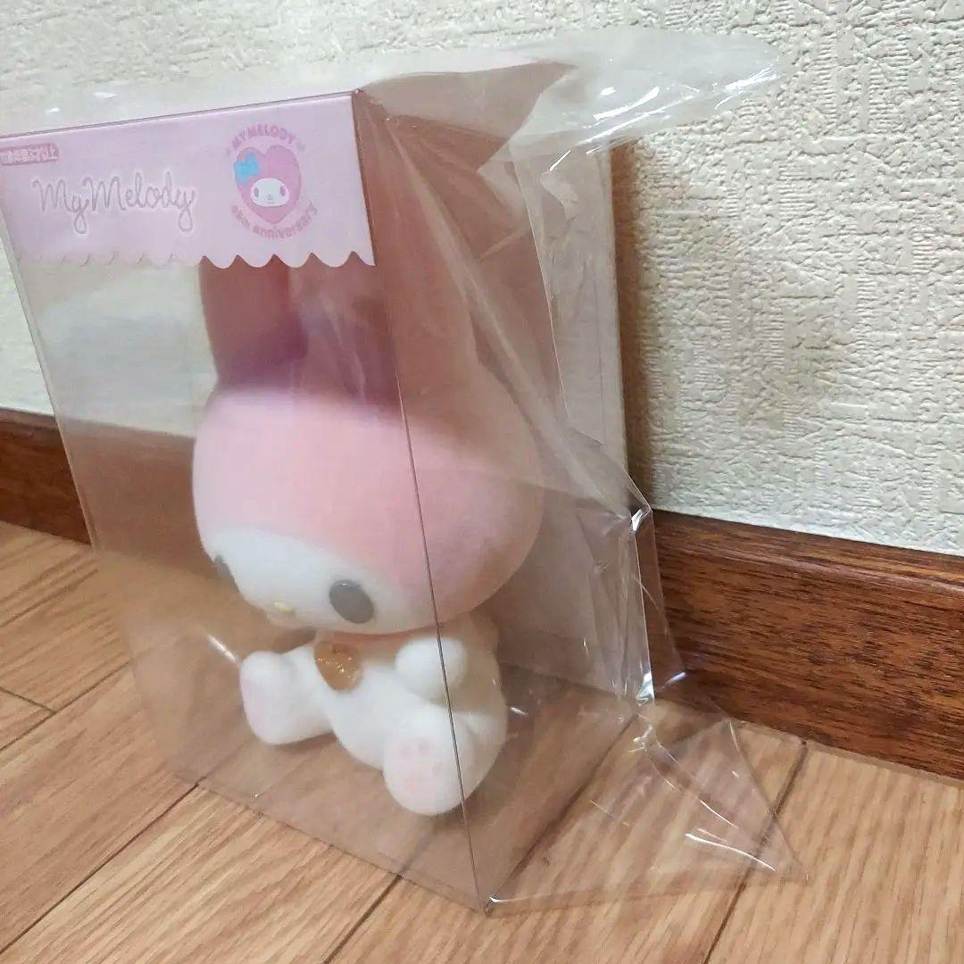 【2020年サンリオオリジナル新品】マイメロディ フロッキーフィギュア 45周年