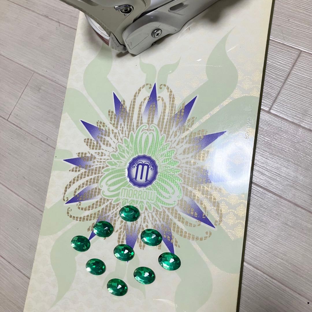 morrowモロースノーボードセット145cm/サロモン バインディングS