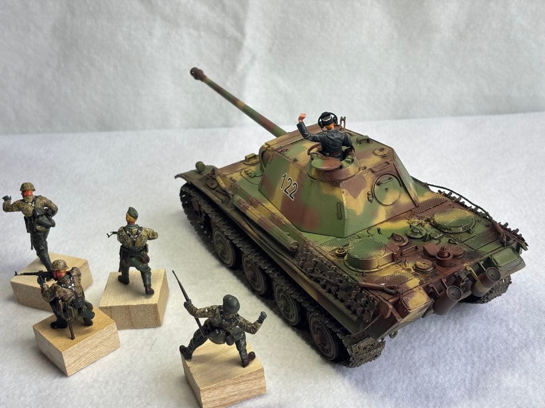 1／３５ドイツ陸軍パンサーG戦車プラモデル完成品