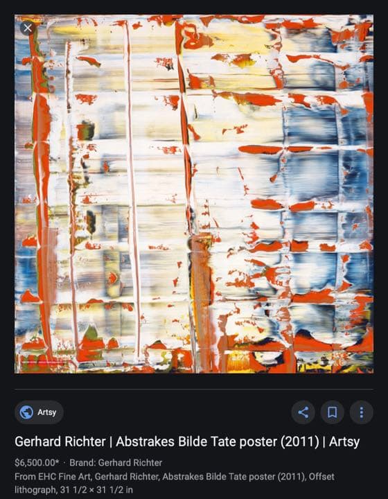 Gerhard Richter ゲルハルト•リヒター ポスター