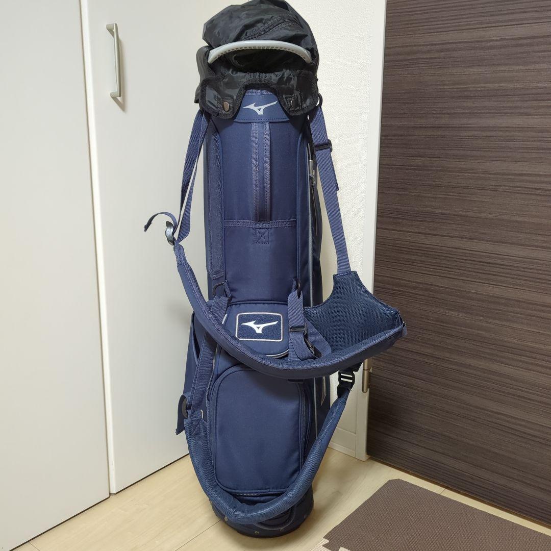 美品　スタンドタイプ　キャディバック　ミズノ　ネイビー