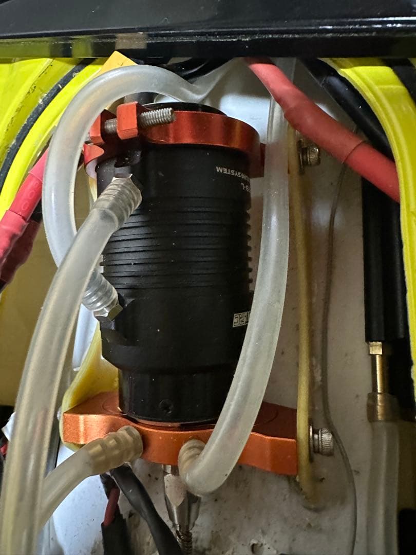 Atomic イエロー リモートコントロールボート大カスタム品