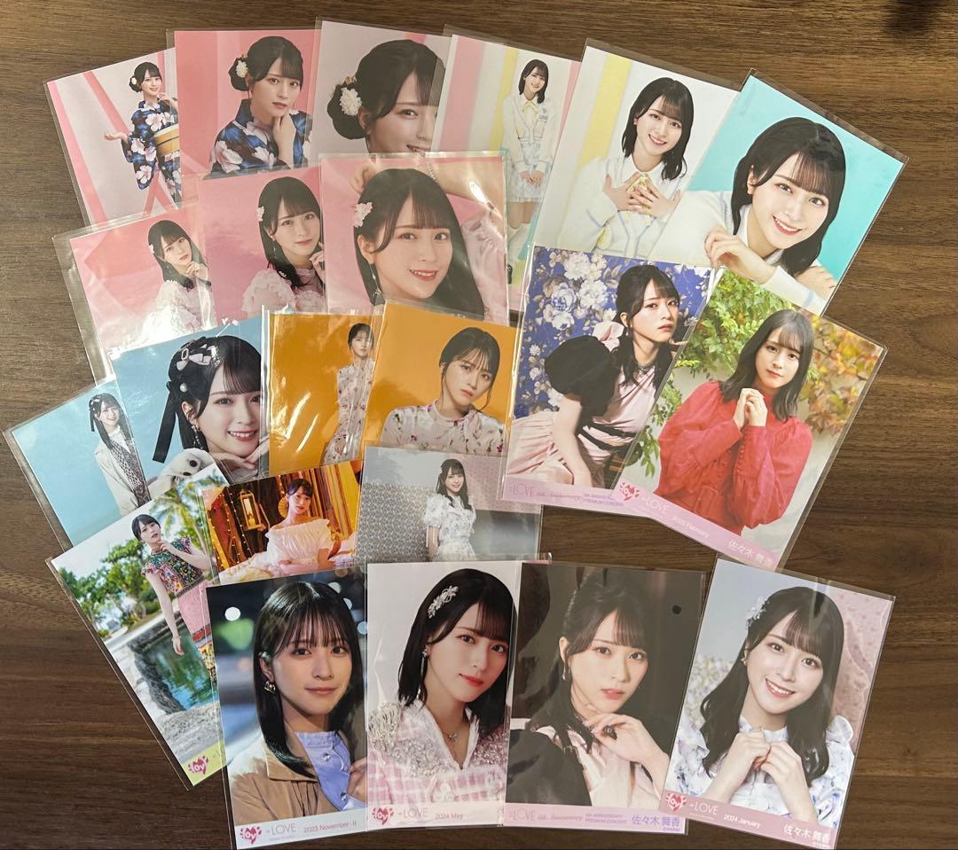 ＝LOVE 佐々木舞香 セット ちびぬい 直筆 ミニフォトレア