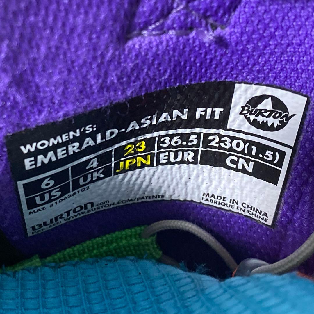 【美品_即日発送】BURTON EMERALD-ASIAN FIT 23.0cm