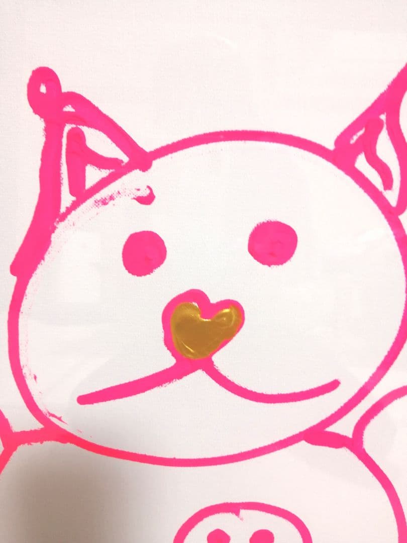 今井アレクサンドル 氏　作品　くまさん　　F 8　額縁つき