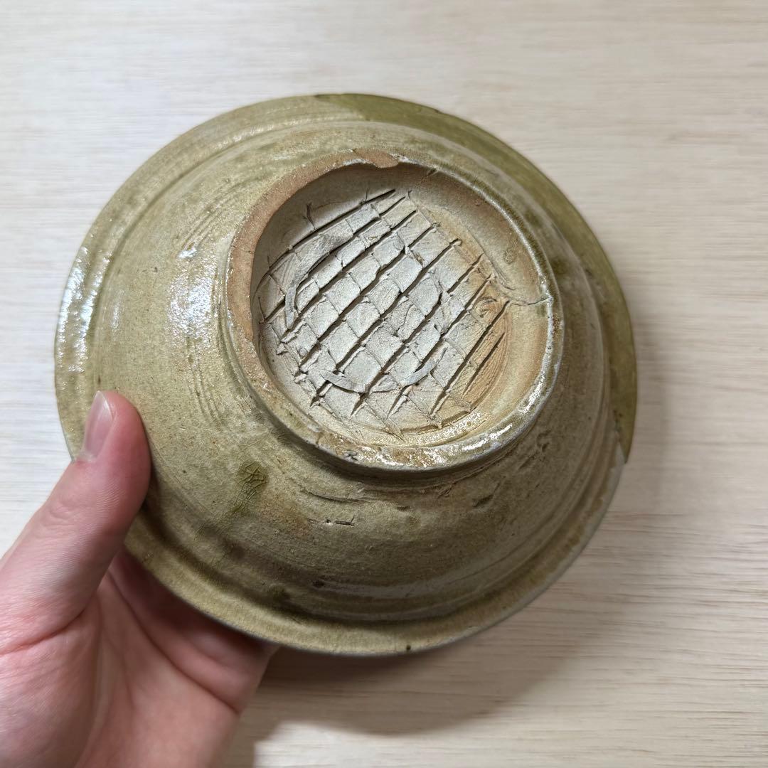 古瀬戸 高台おろし皿 卸皿 中皿 鎌倉時代 灰釉 山茶碗 陶片 古美術 骨董