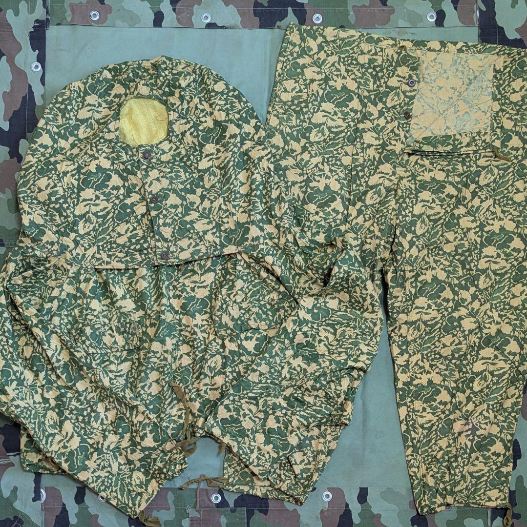 [ルーマニア軍] 50s デッド リーフカモ スナイパー スモック パンツ