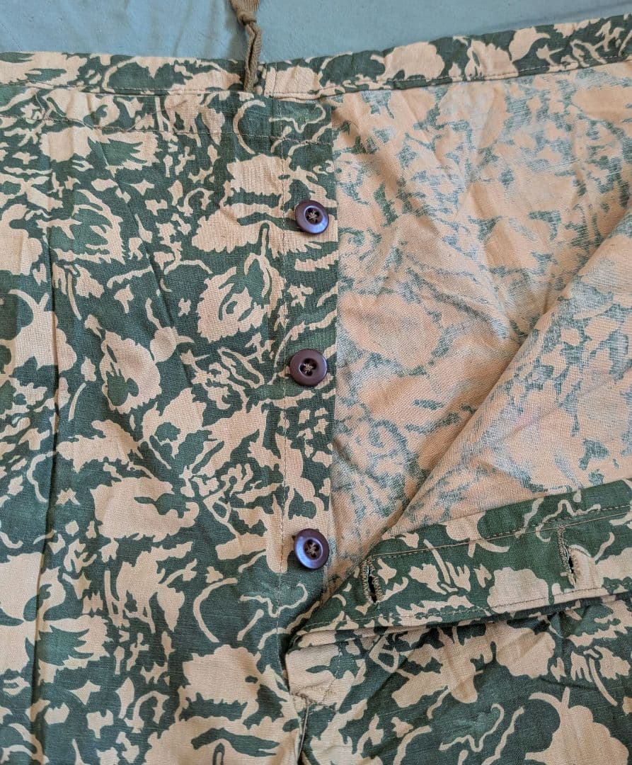 [ルーマニア軍] 50s デッド リーフカモ スナイパー スモック パンツ