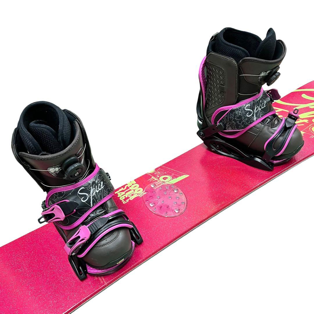 レディース3点セット♡GROOVE ZOOM STICK 146.5 スノボー