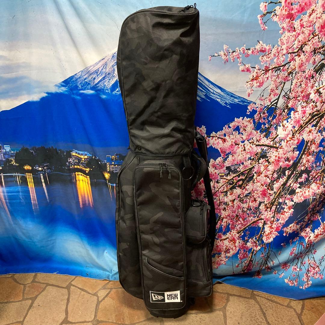 寶BU-1093 ［美品］NEWERA キャディバッグ ブラック 迷彩柄