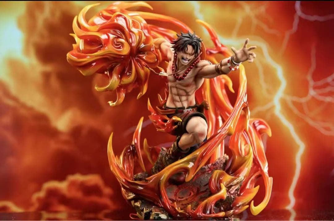 ワンピース 火拳のエース ガレージキット ガレキ スタチューX①①