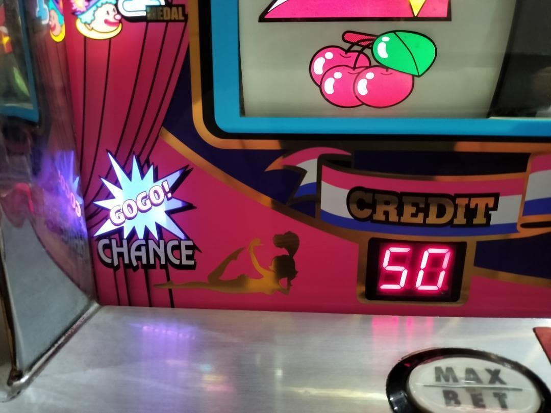 【パチスロ実機】北電子★『初代』ジャグラーガール【不要機付】４号機・レア