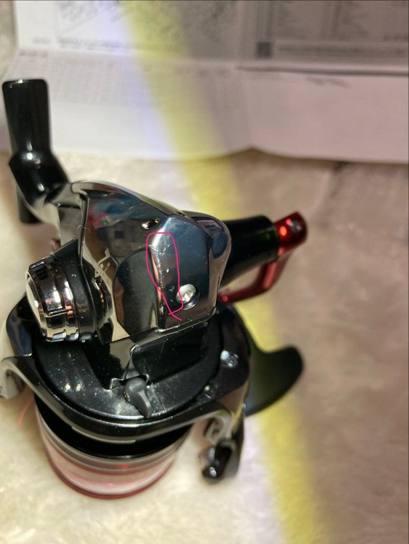 スピニングリール C3000 シマノ　ラリッサ　レバーブレーキ付き