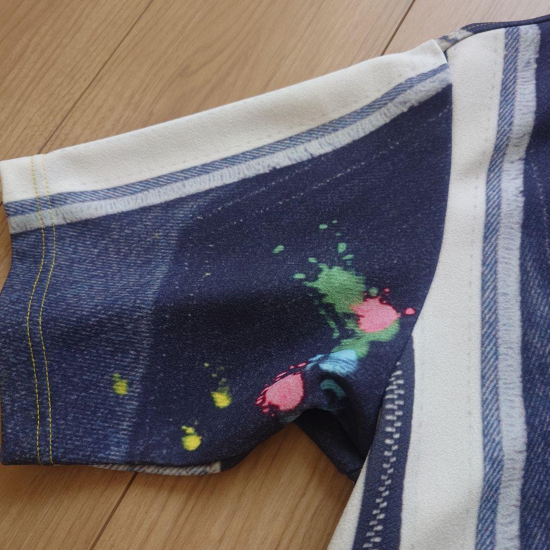 MARK & LONA ポロシャツ デニム調