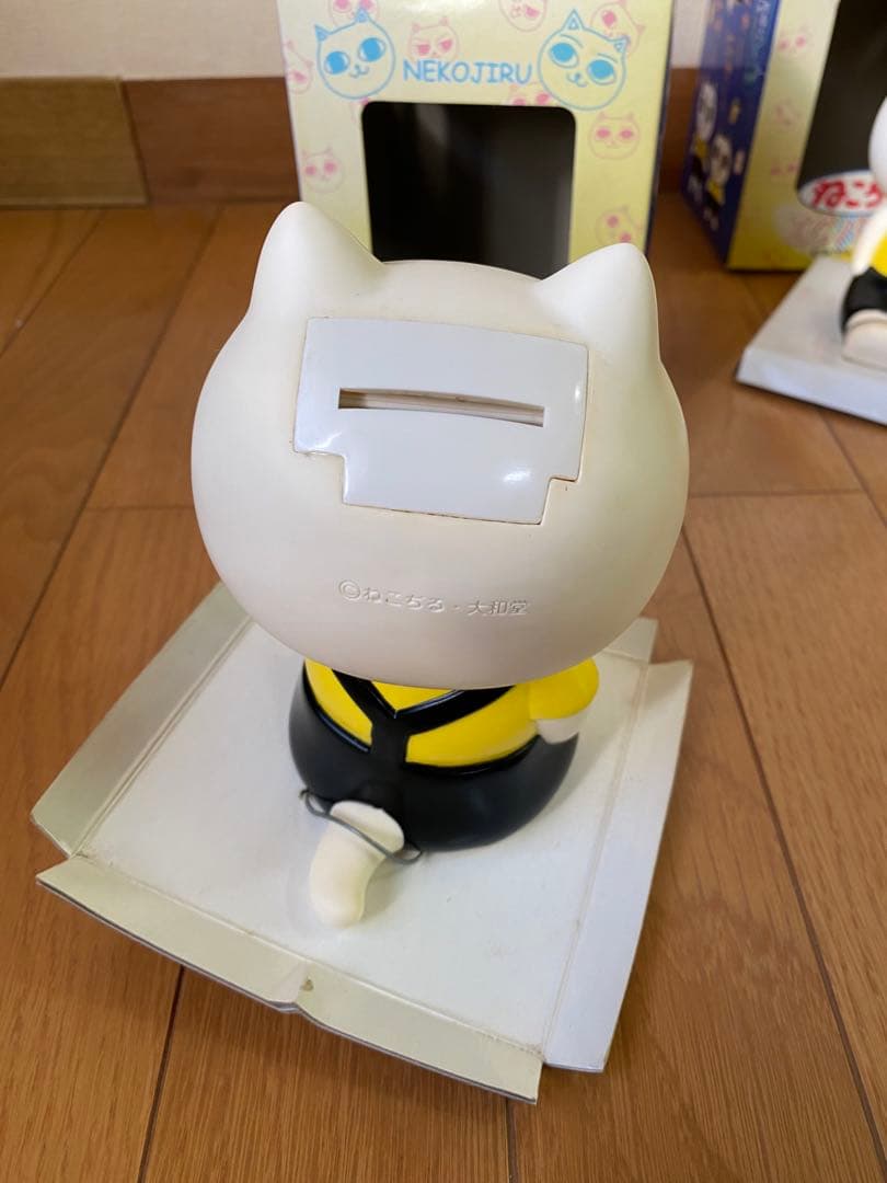 ねこぢる icバンク ソフビ　貯金箱　2体セット　大和堂　ねこぢるうどん