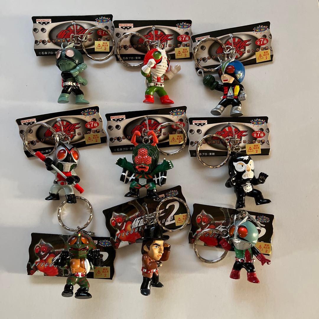 BANPRESTO 仮面ライダー フィギュアキーホルダー 9個