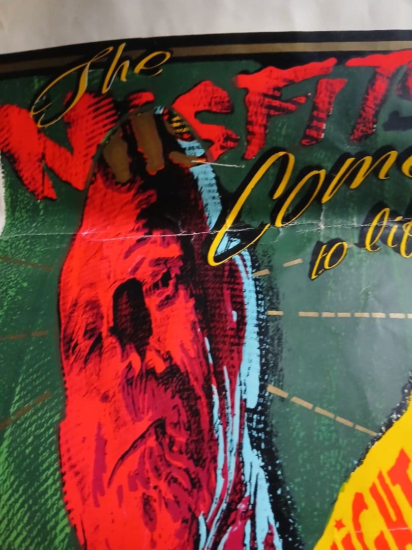 状態悪いですTAZ Misfits 1996 限定ポスター サイン入り