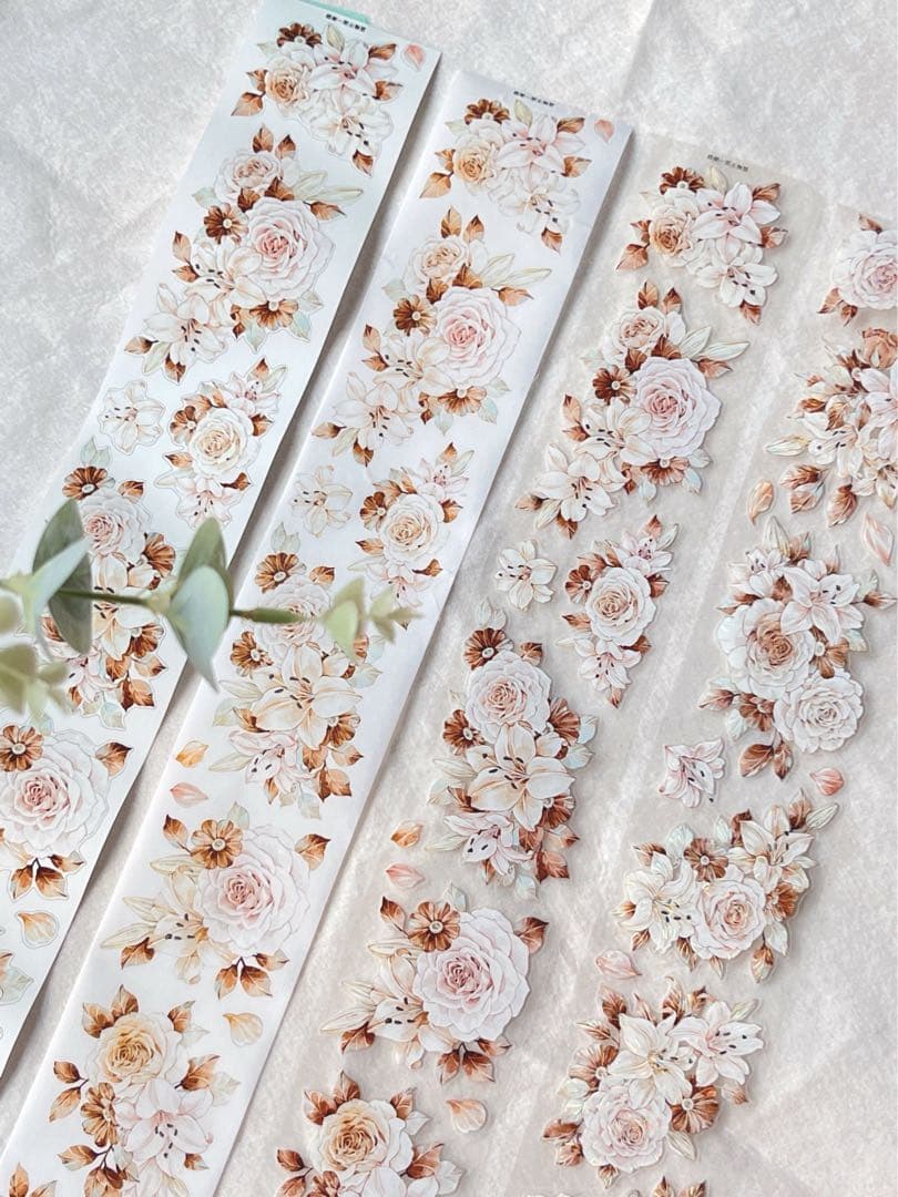 海外マスキングテープ巻売り 秋彗 フラワー花 人物マスキングテープ