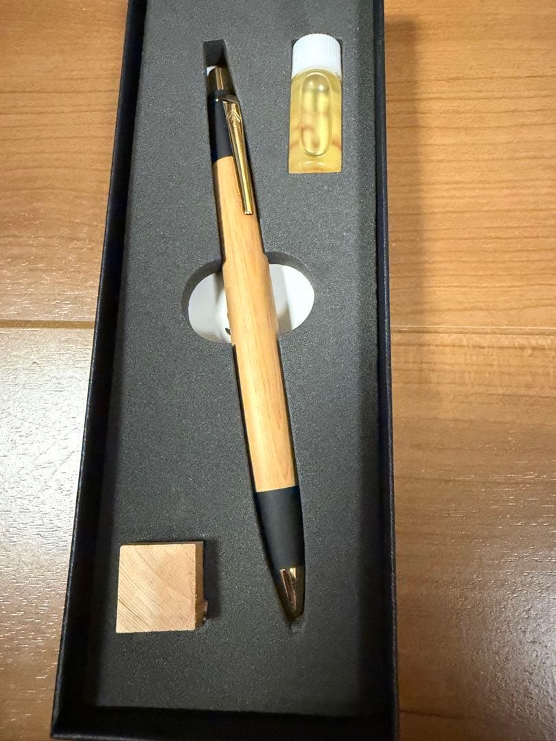 新品　野原工芸　木曽檜のシャープペンシル × 1 金具の色: ゴールド名入れなし