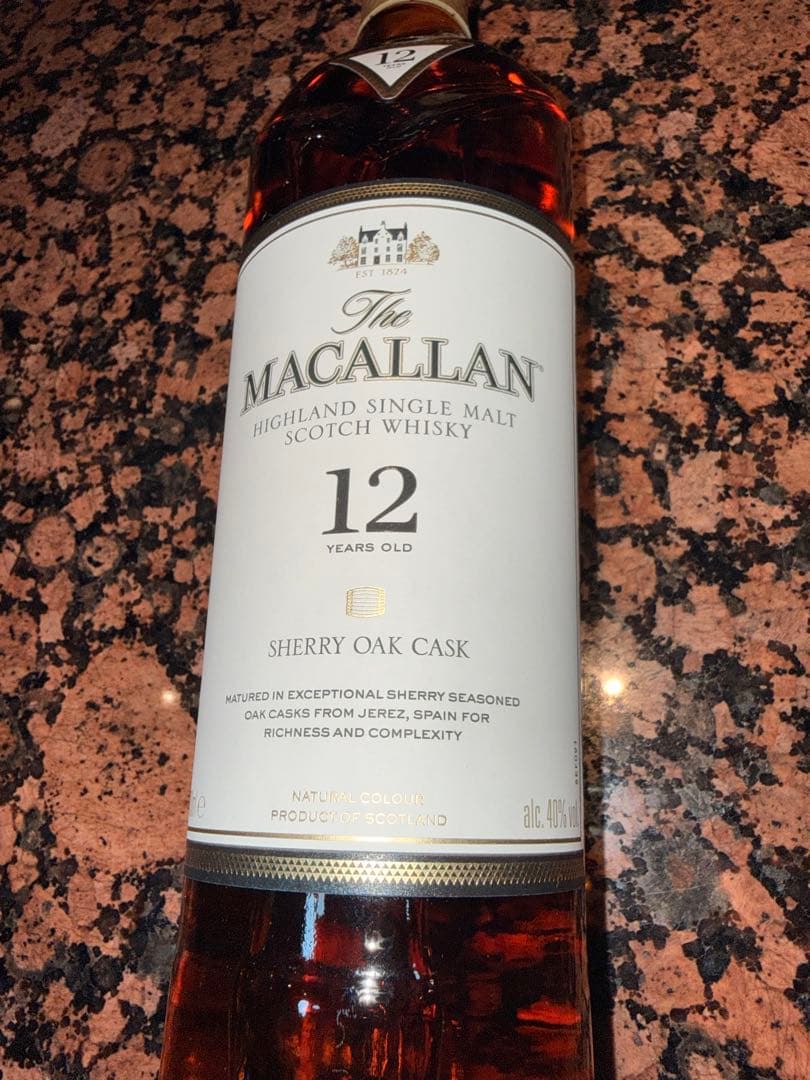 MACALLAN 12年 シェリーオークカスクスコッチウイスキー 700ml
