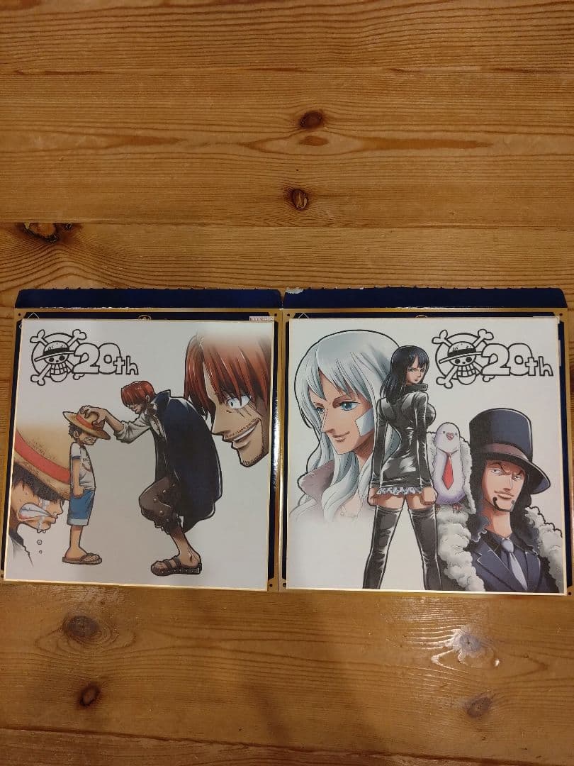 ワンピース フィギュアセット 9体 + 20周年記念色紙17枚（ダブリ含む）