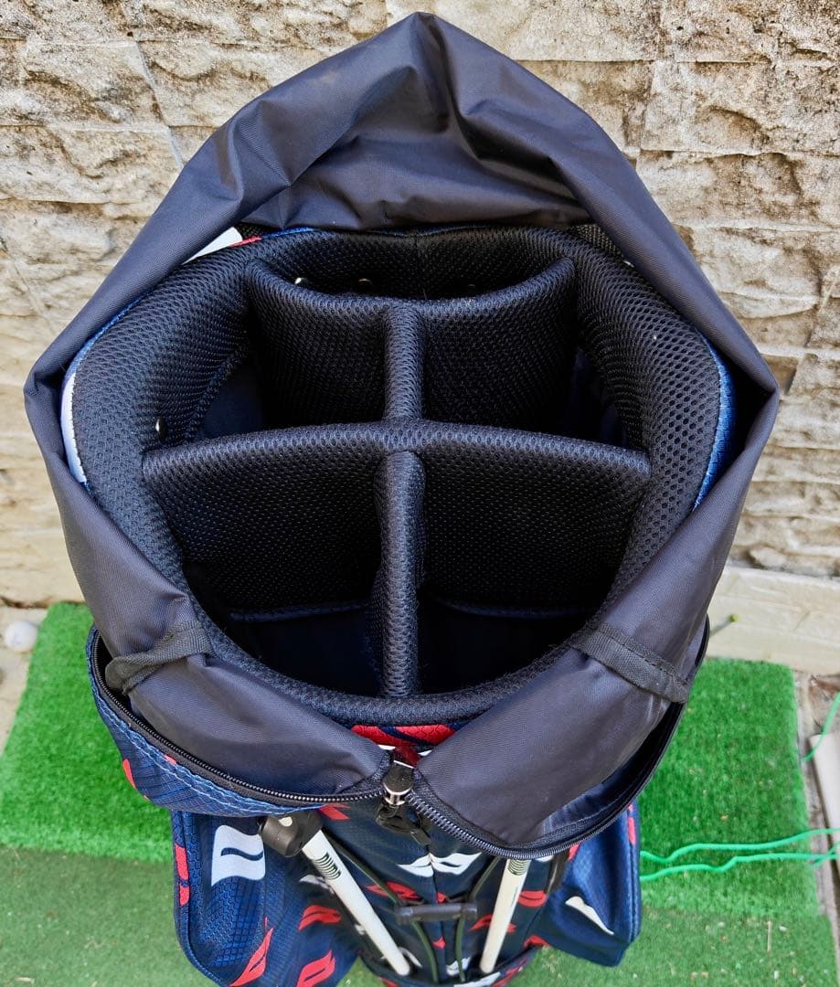 PUMA キャディバッグ ネイビー/レッド