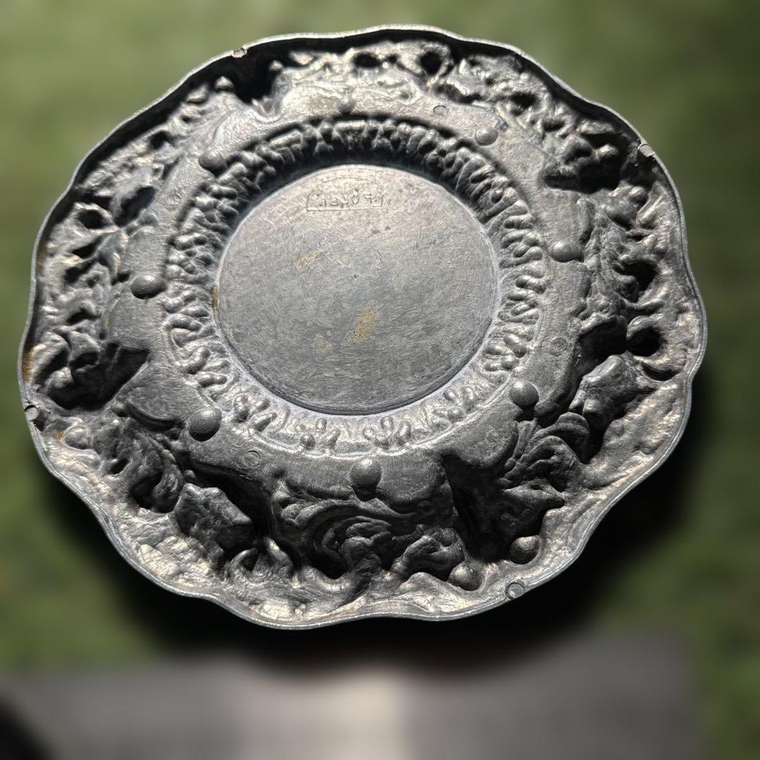 う*ー様 ヴィンテージイタリアンゴシックピュータープレート　天使と悪魔