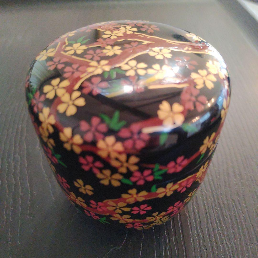 琉球漆器 　桜　茶道具　棗