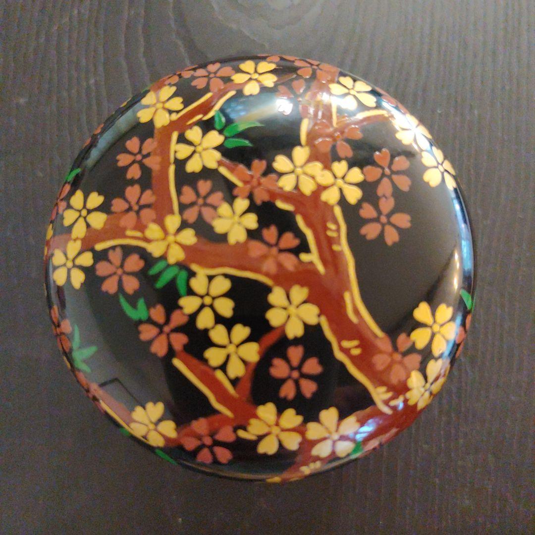 琉球漆器 　桜　茶道具　棗