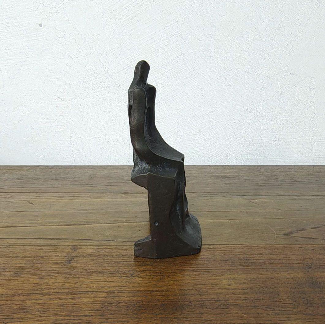 【重岡建治】彫刻 オブジェ 置物 サインあり