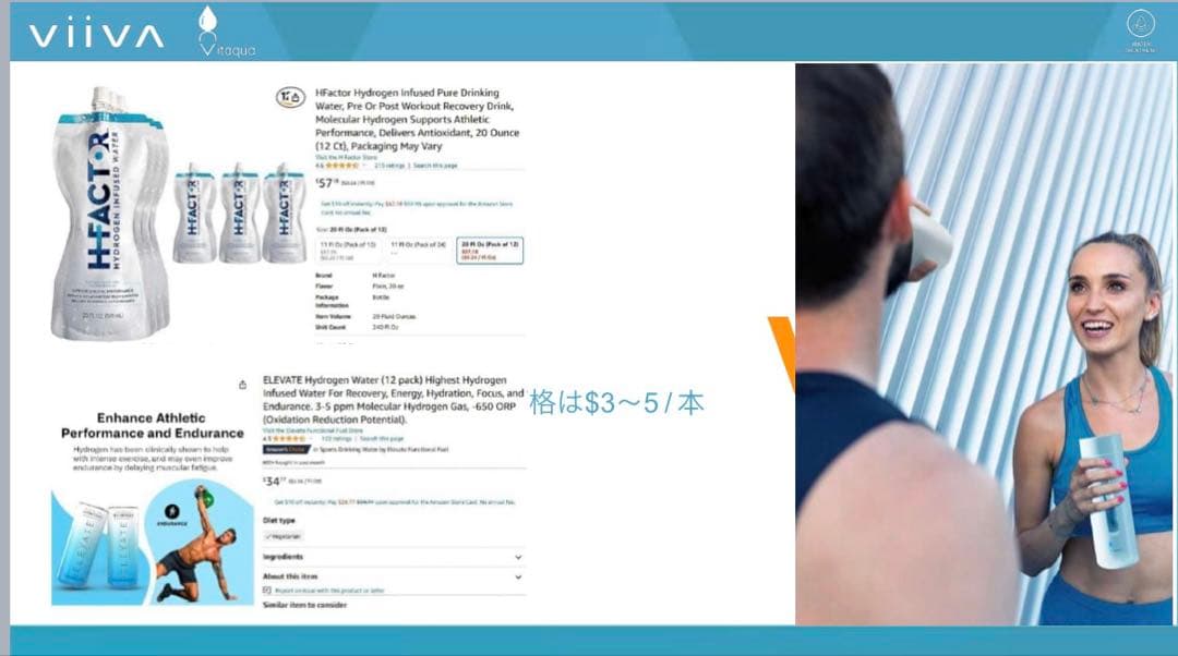 未開封 水素水生成ボトル Hydrogen Water Bottle