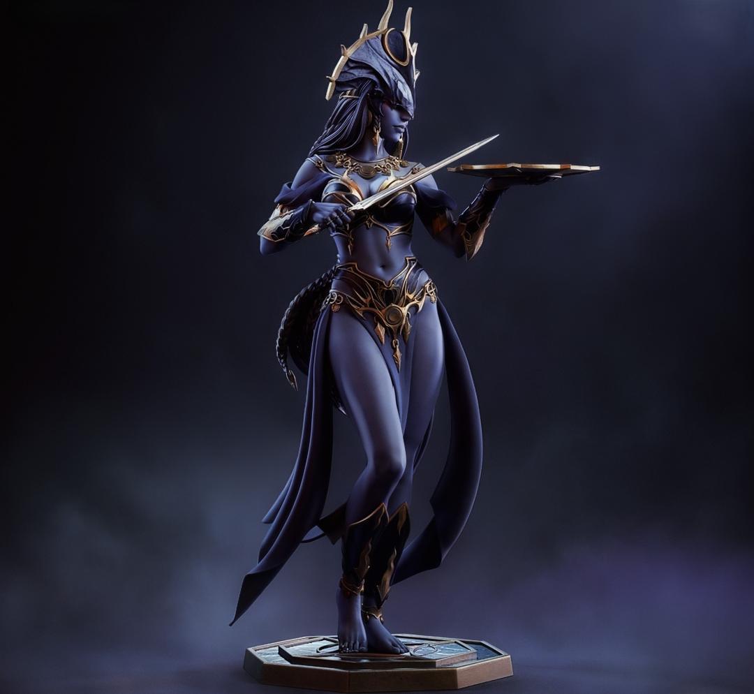 シャール バルダーズゲート 1/8 未塗装未組立 フィギュア ガレージキット