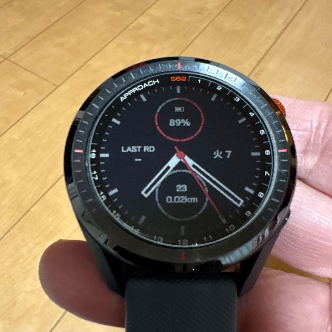GARMIN Approach S62 GPSゴルフウォッチ 金属製のベルト付き