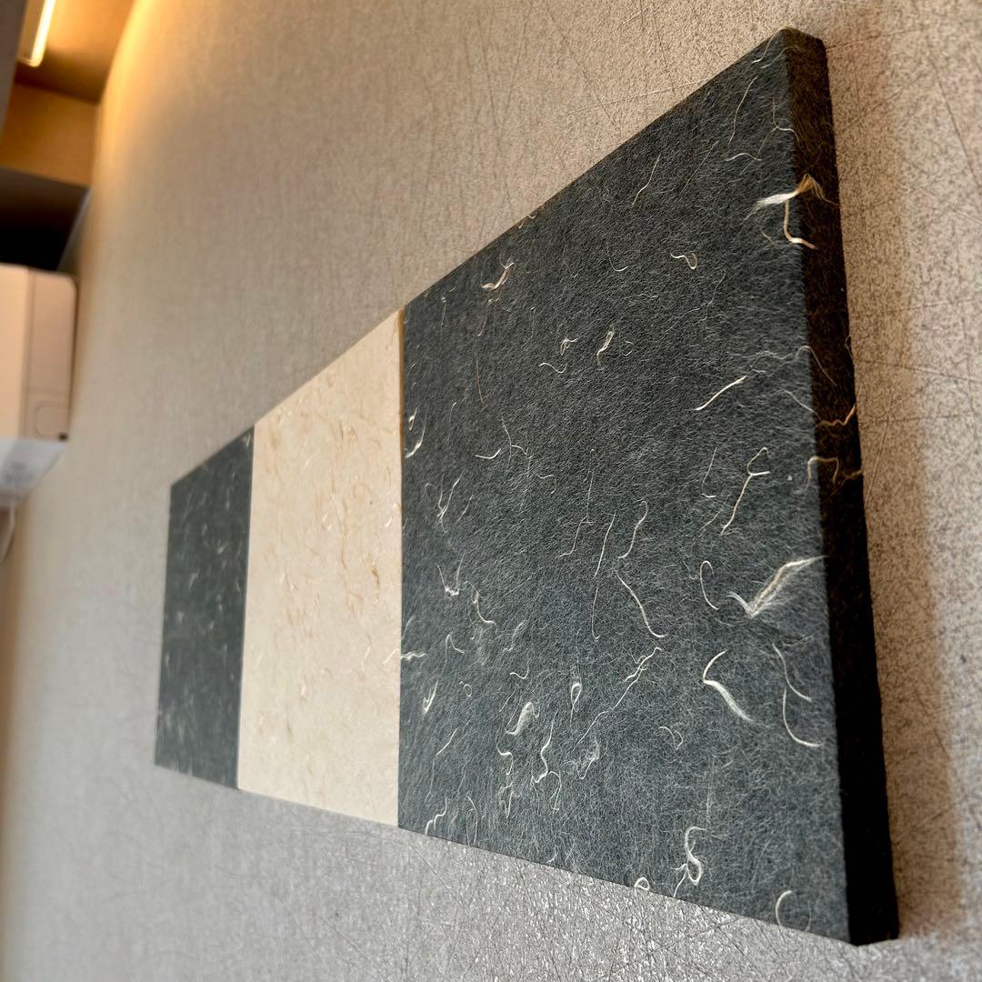 【高級和紙】 ファブリックボード 3枚組 テクスチャー　アートパネル モダン