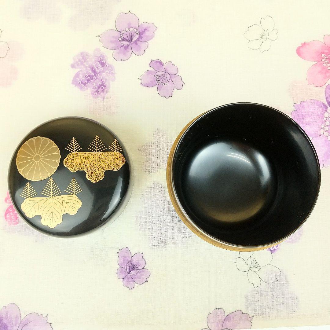 【お値下げしました！】茶道具　棗　桂山作　菊桐蒔絵　木製