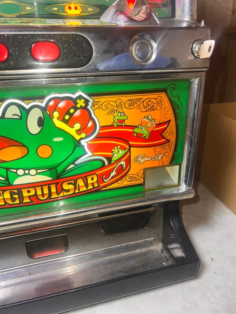 動作良好 パチスロ実機 山佐 キングパルサーエース 機 レトロスロット