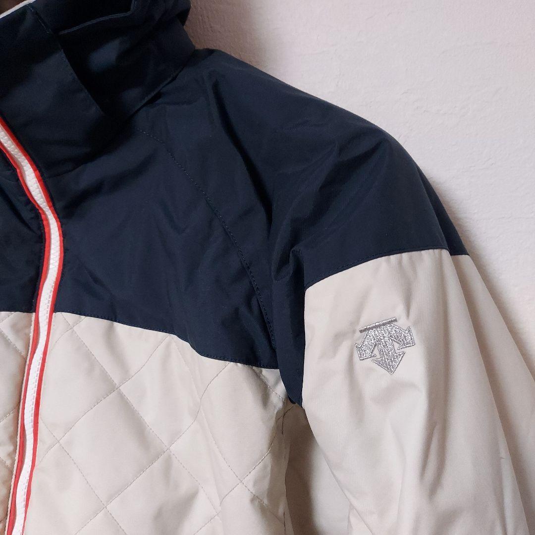 デサント　スキーウエア　150cm オフホワイト&ネイビー