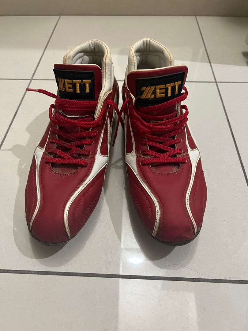 ZETT 赤 スパイク シューズ　28.5cm