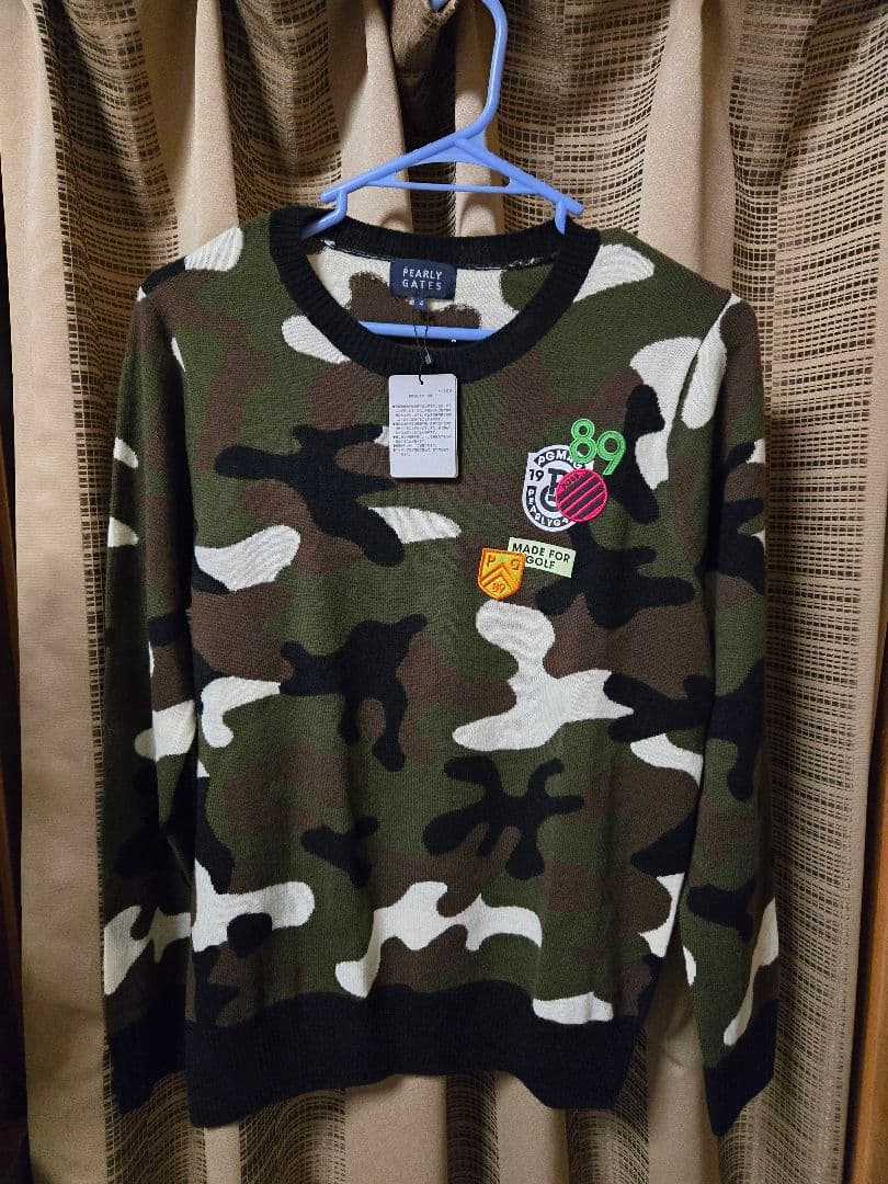 新品！パーリーゲイツ迷彩セーター　4