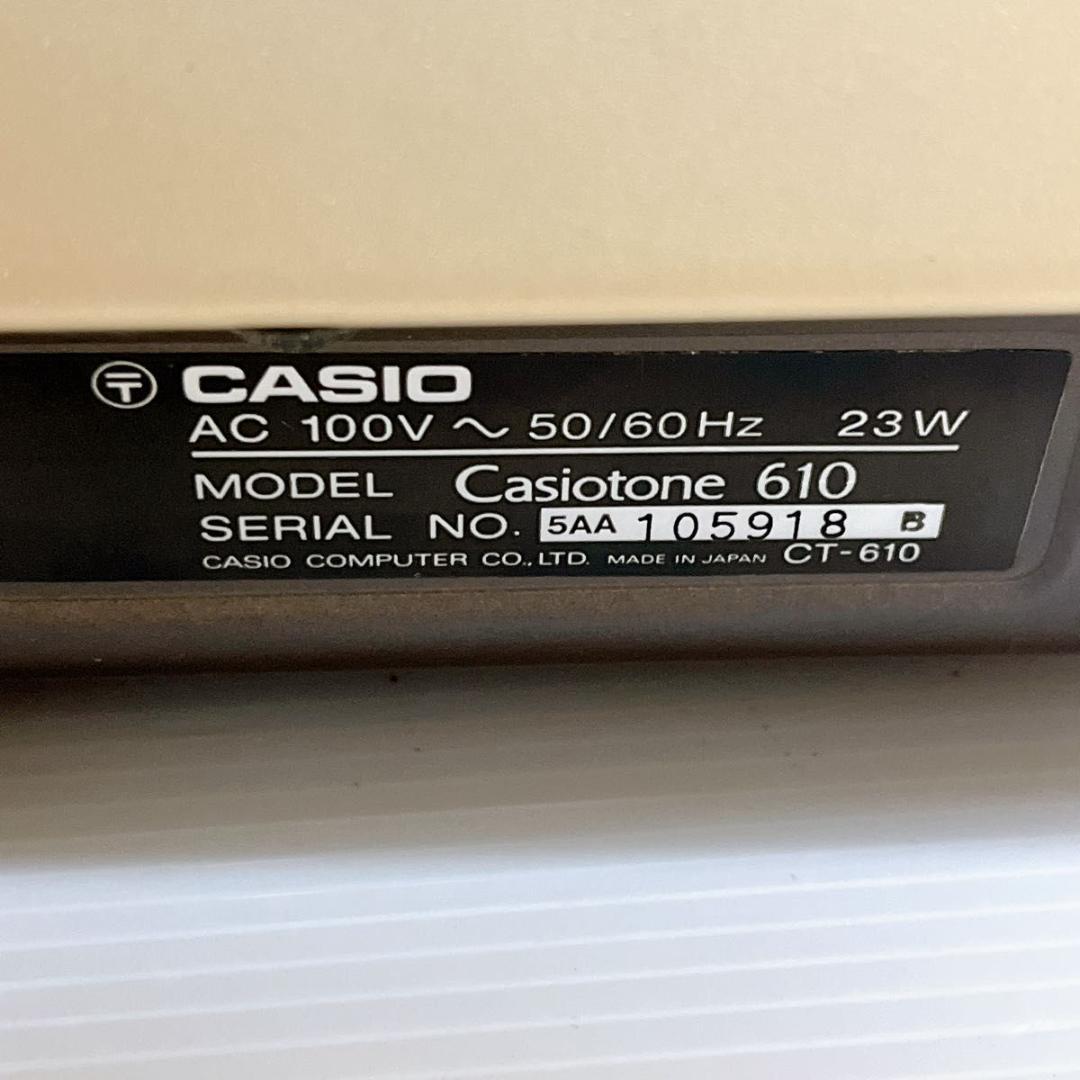 CASIO カシオ キーボード Casiotone 610 CT-610