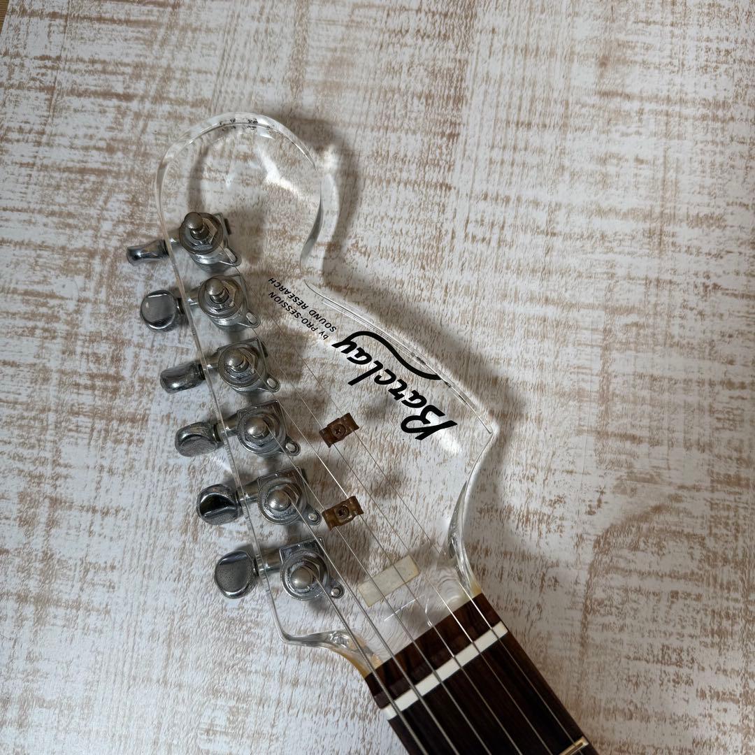 Barclay クリスタルギター　透明　レア　スケルトン　ケース付き