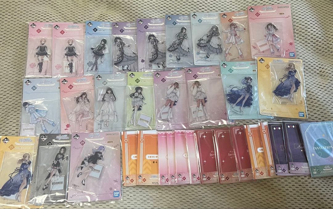 一番くじ アイドルマスター アクリルスタンド 20点　案内状　14点