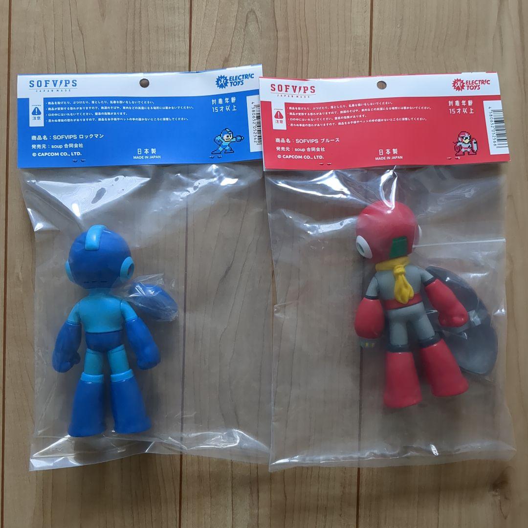 【新品】SOFVIPS ソフビップス ロックマン・ブルース セット売り