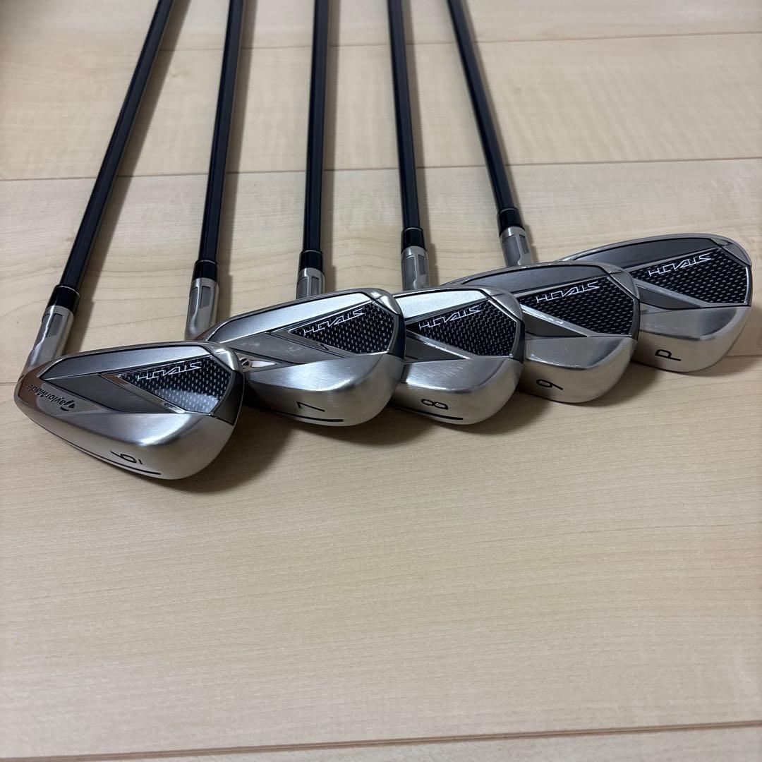 テーラーメイドステルスアイアンセットカーボンシャフトＲ美品