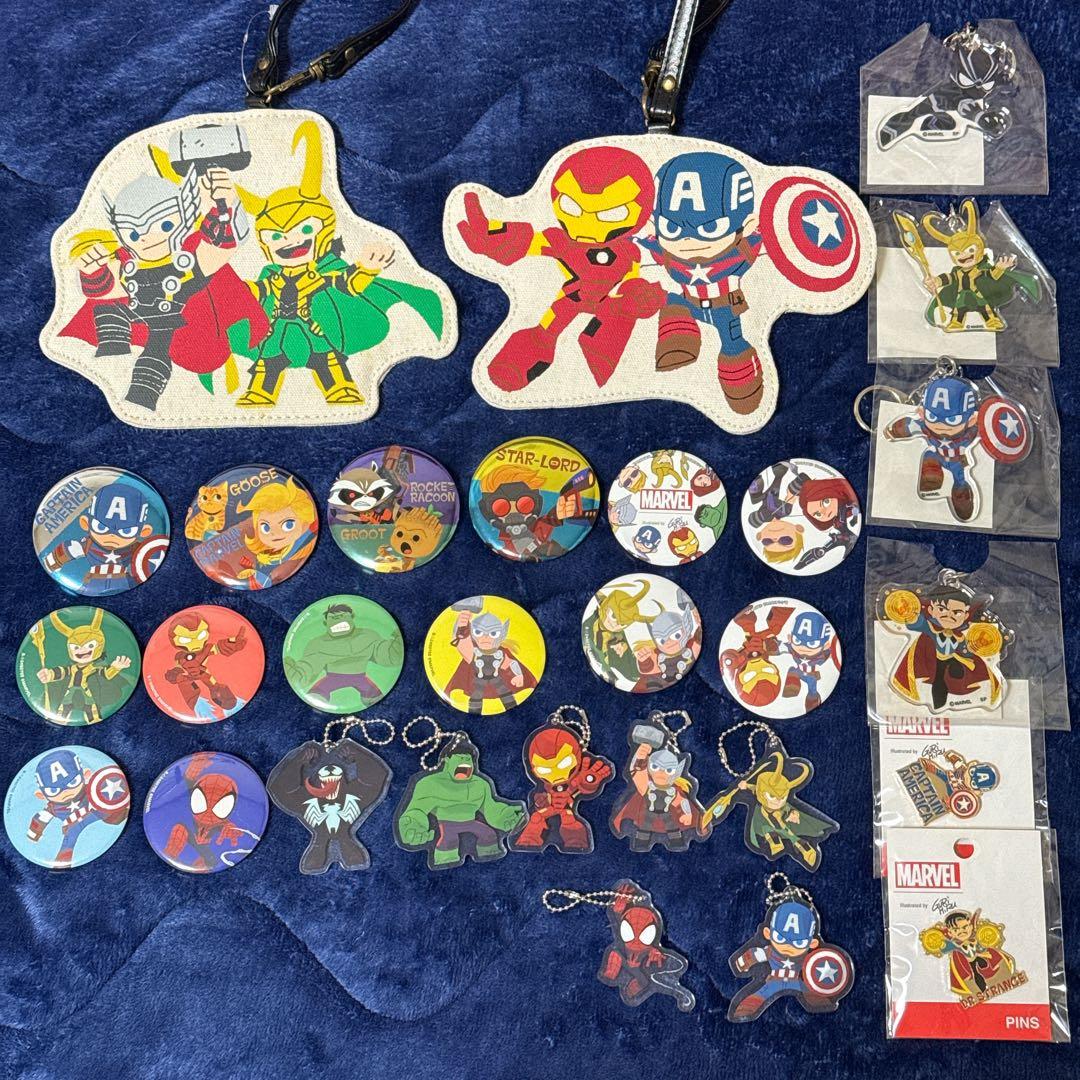 缶バッジ　キーホルダー　グッズ　グリヒル　アベンジャーズ　マーベル　MCU 洋画